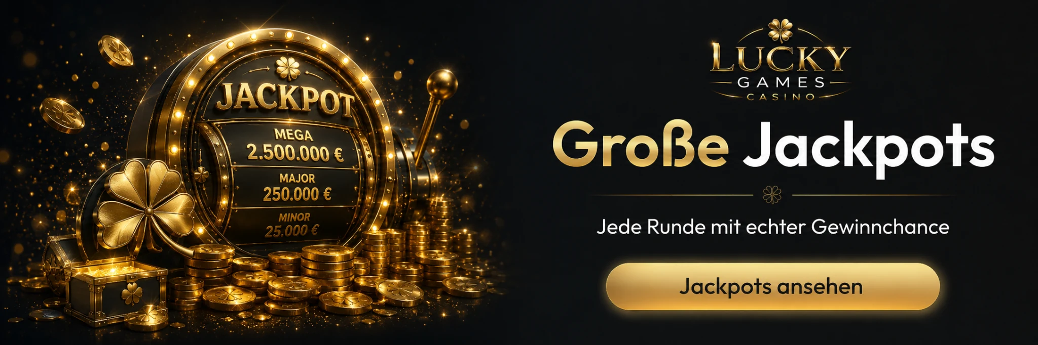Lucky Games Casino große Jackpots und Top Spiele